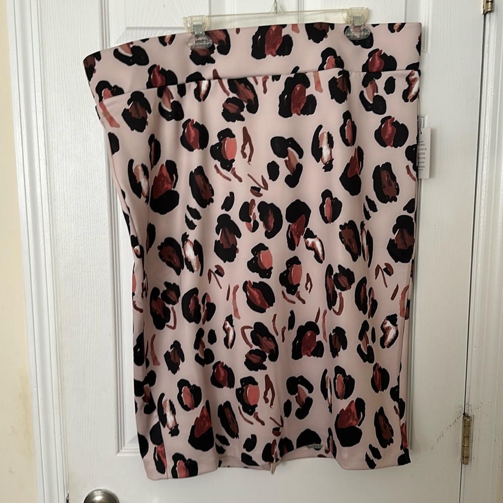 Leopard Print Eloquii Pencil Skirt - Size 22